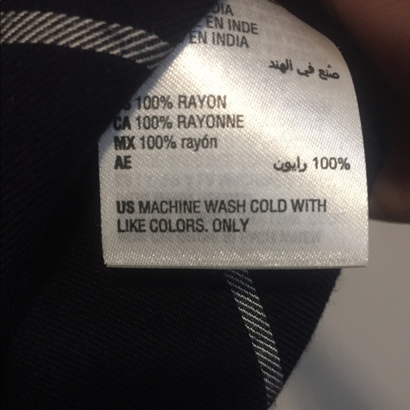 Petite M Navy Windowpane Plaid Check Shirt NWT - Picture 12 of 15